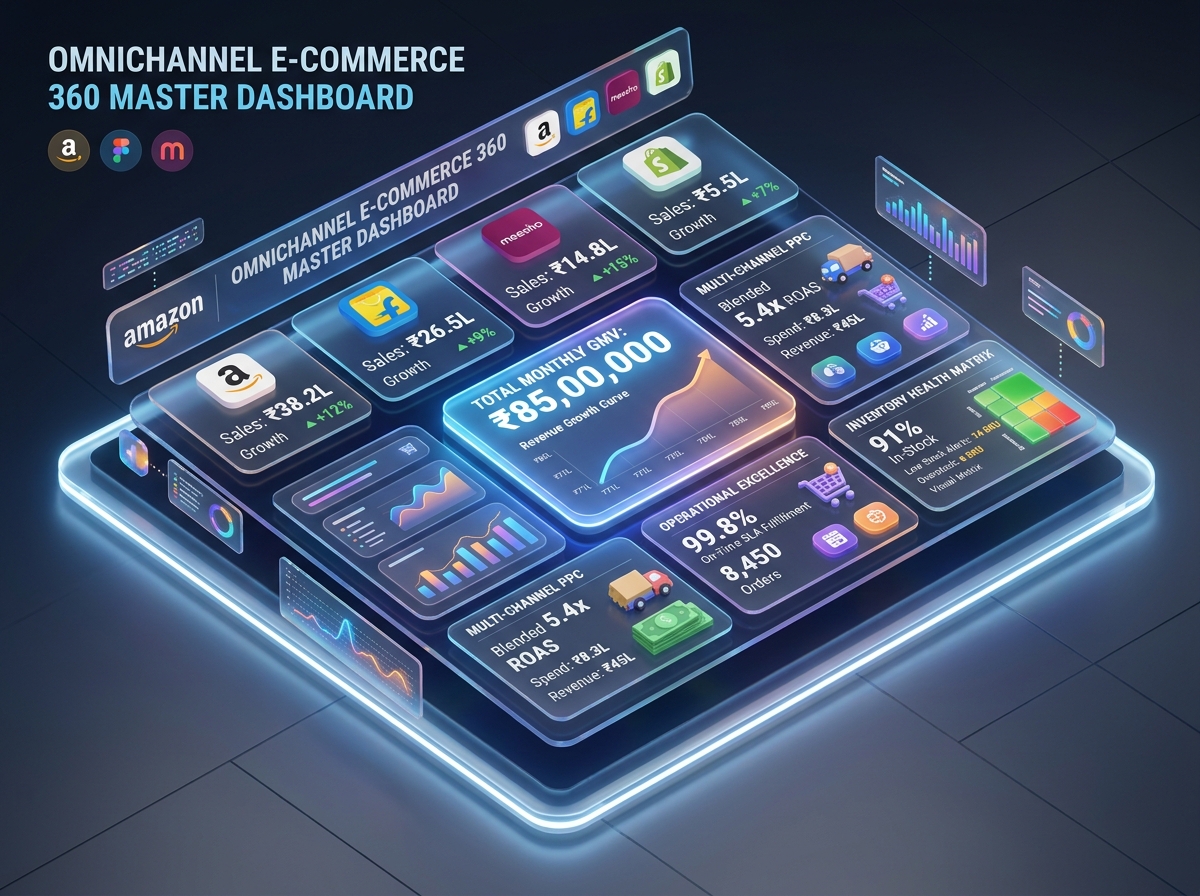 Ecommerce Omnichannel Master Command Center Live Dashboard