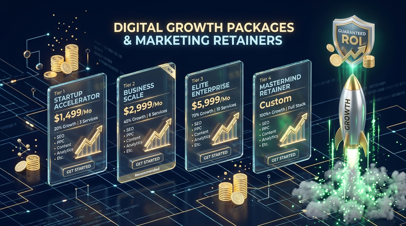 Growth Packages 3d Banner