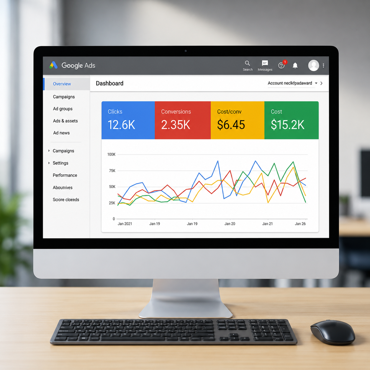 Google Ads Dashboard Preview