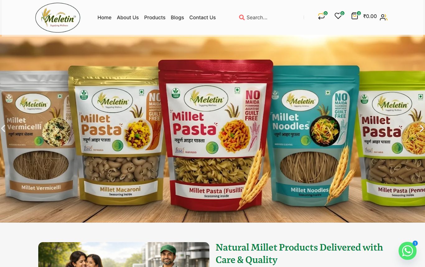 Melet Desktop Website